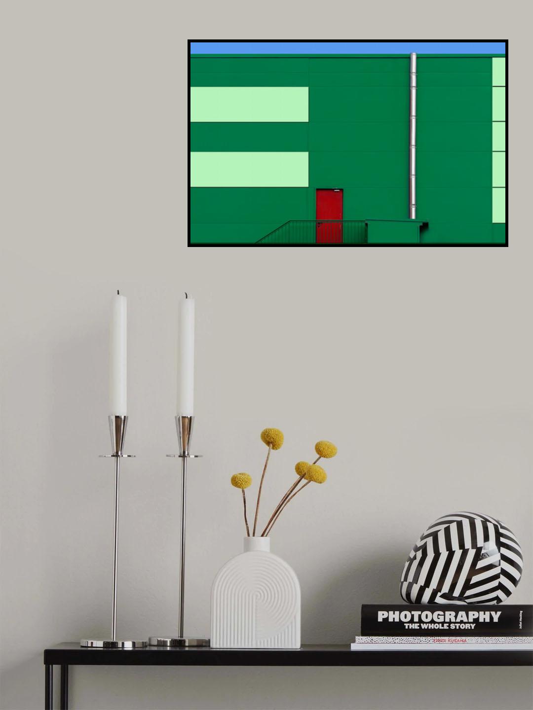 Green Facade Poster och Canvastavla