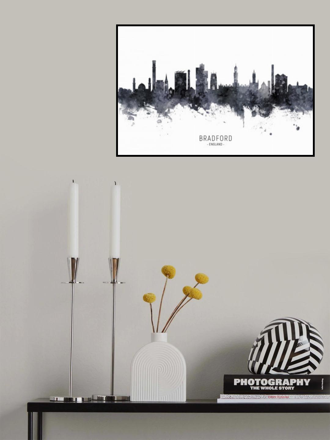 Bradford England Skyline Poster och Canvastavla