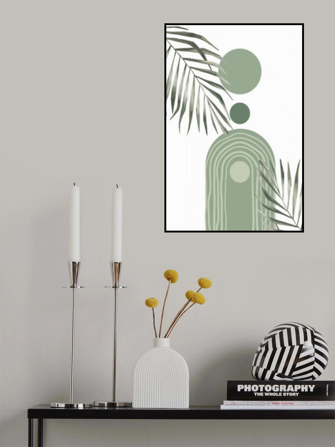 Green Boho 2 Poster och Canvastavla