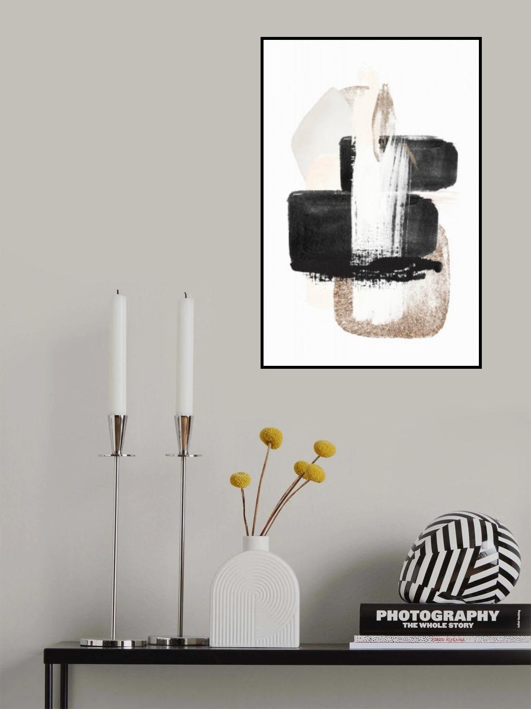 Brush Strokes-3 Poster och Canvastavla