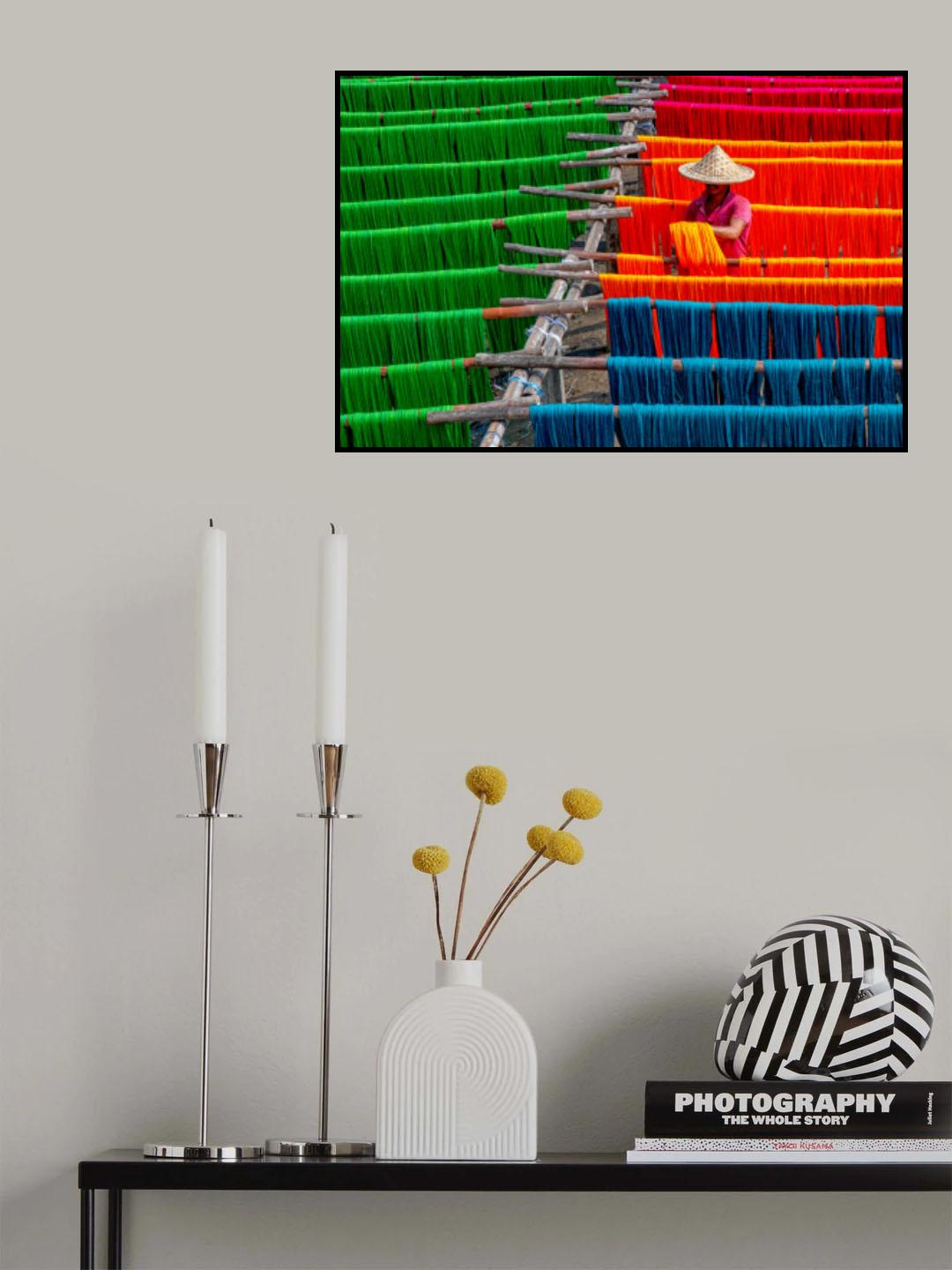 Colorful dyes Poster och Canvastavla
