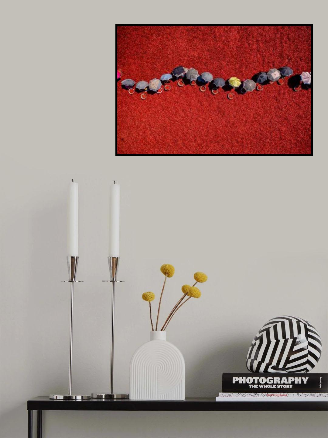 Living with red Poster och Canvastavla