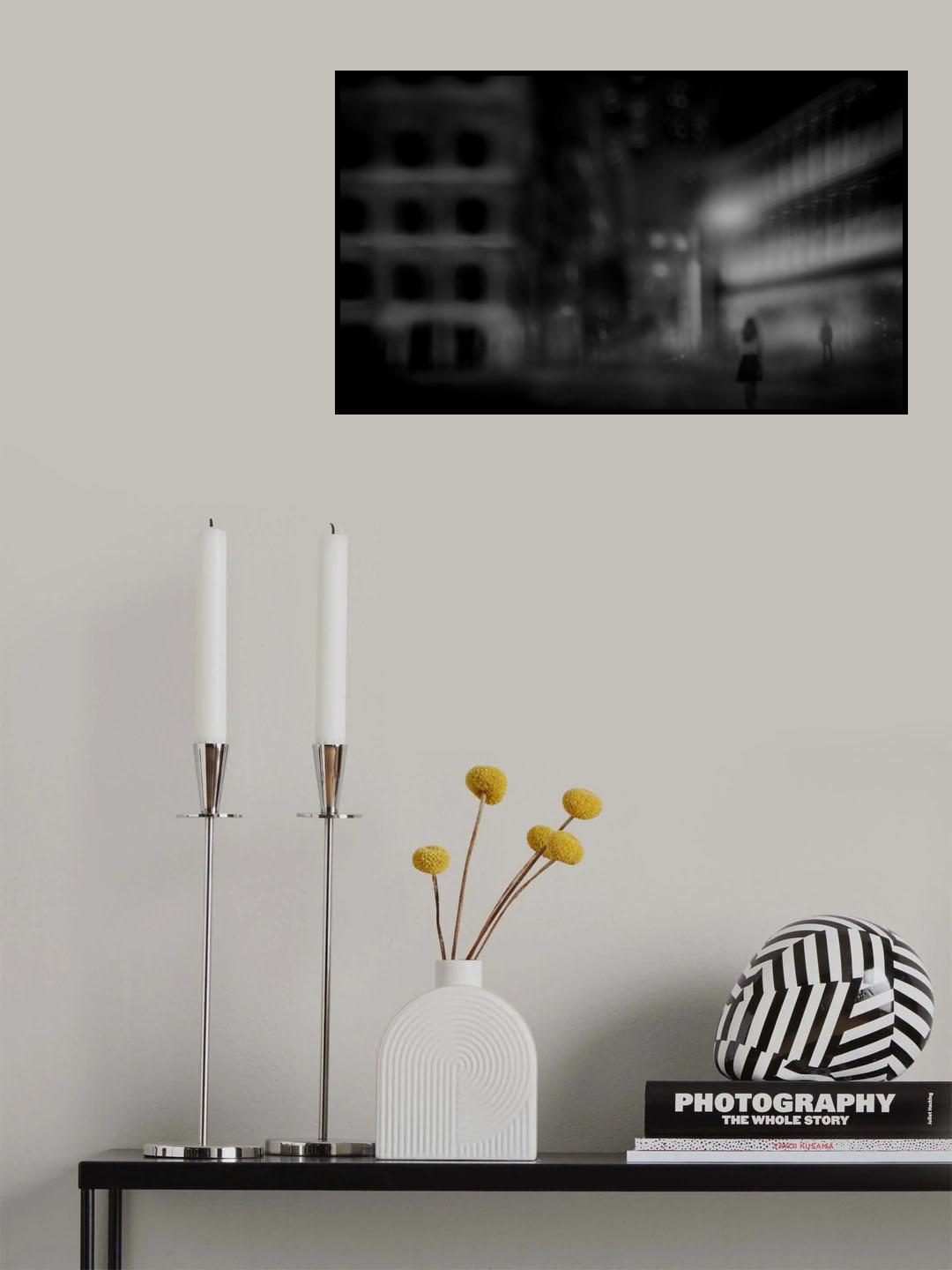 In the streets of midnight... Poster och Canvastavla