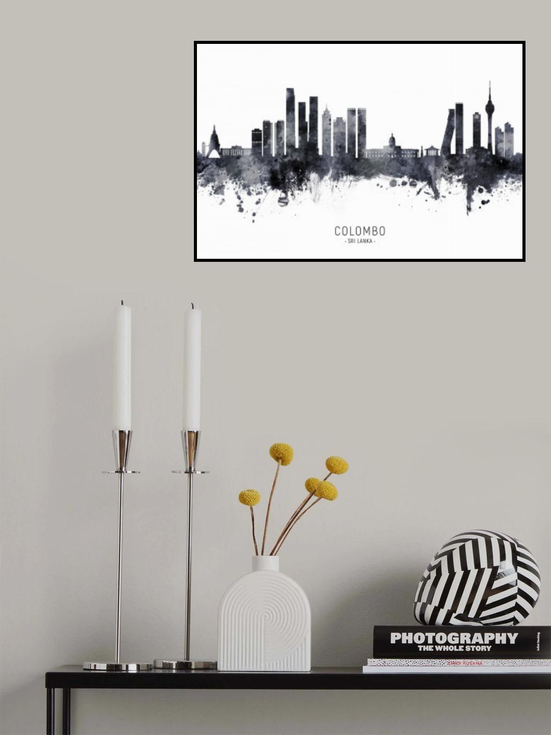 Colombo Sri Lanka Skyline Poster och Canvastavla