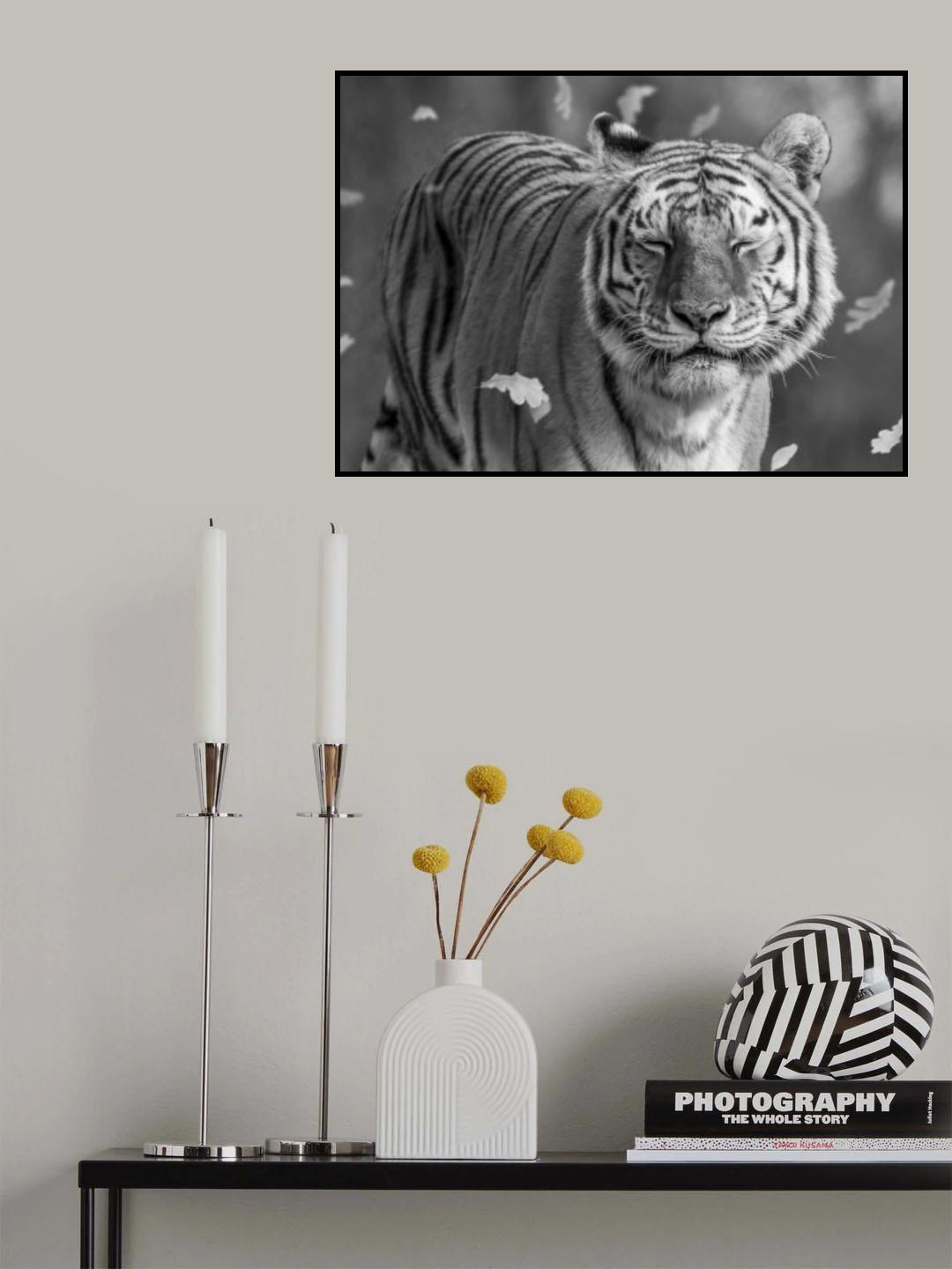 Tiger in The Motion Poster och Canvastavla