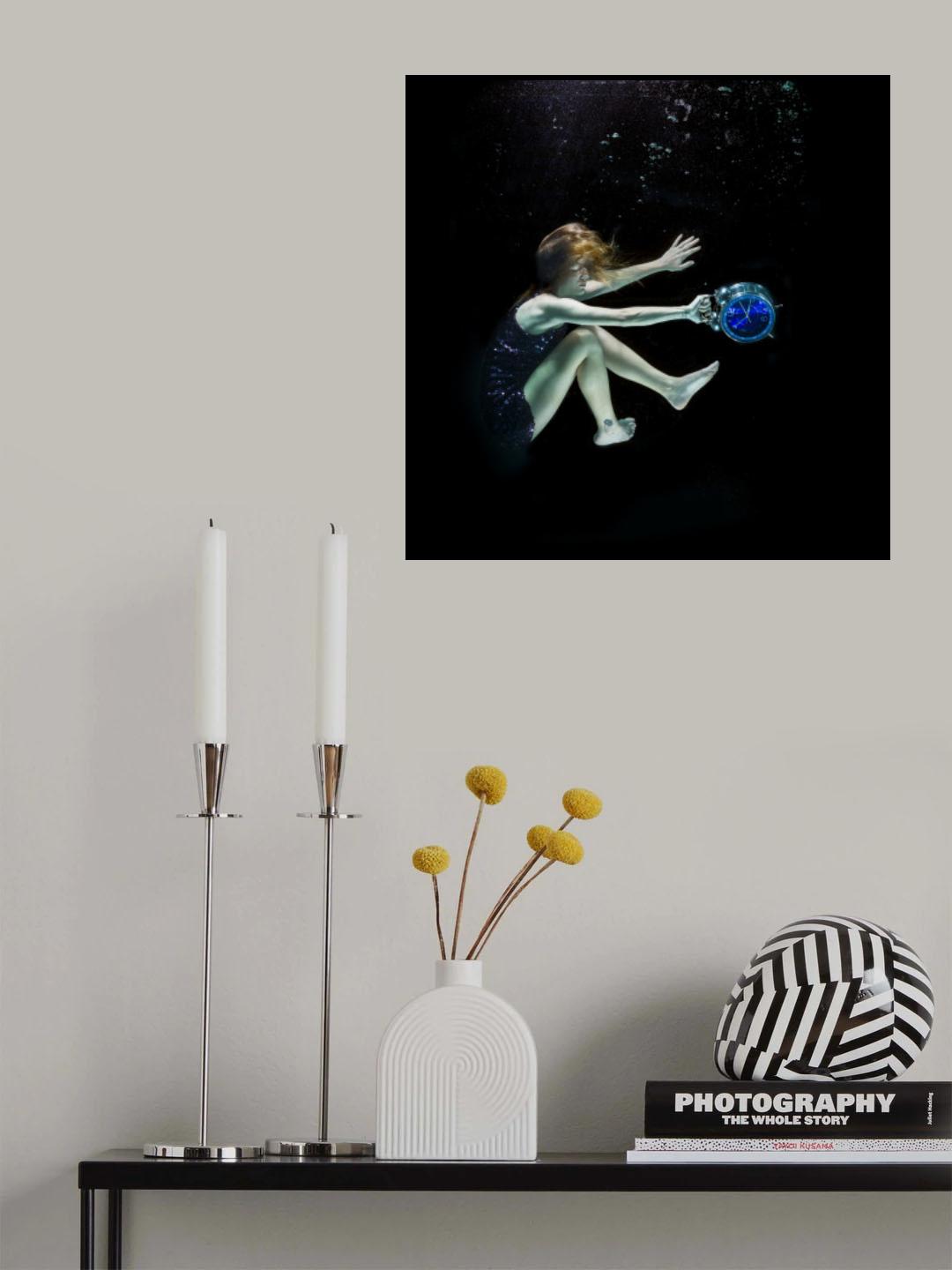 underwater artistic portrait shooting Poster och Canvastavla