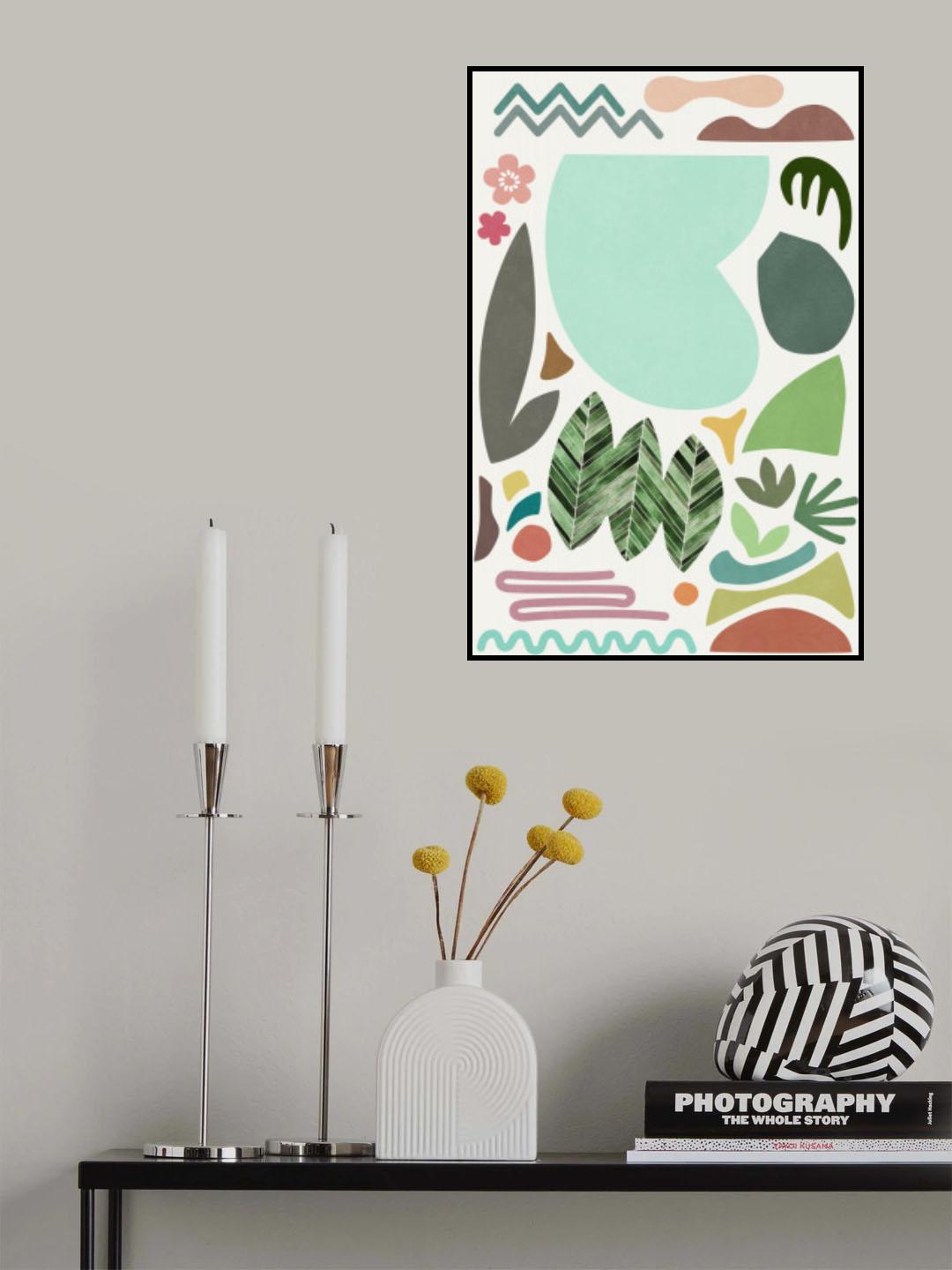 At the Lake Colors and Shapes Poster och Canvastavla