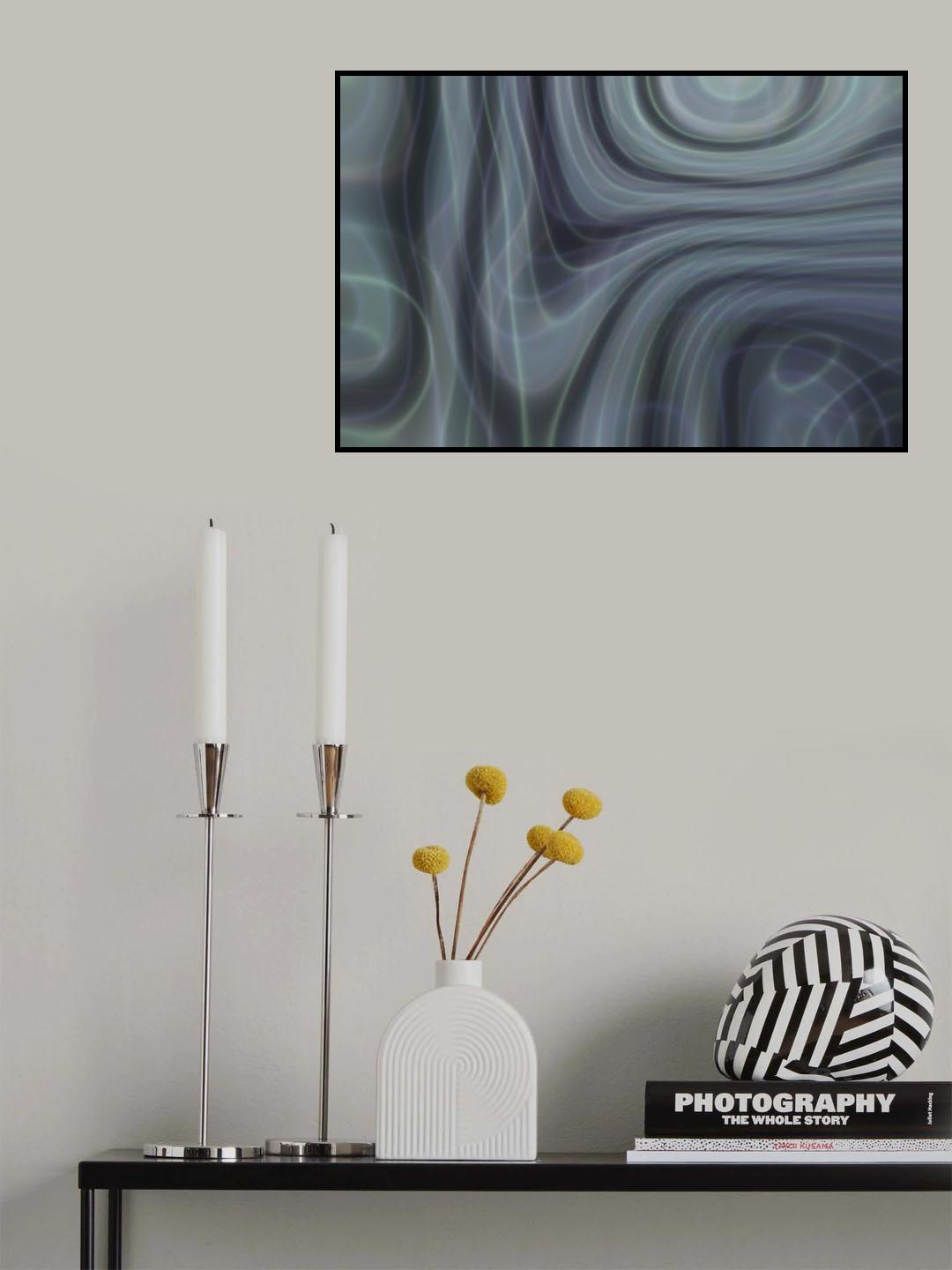 Abstract Glow Iii Poster och Canvastavla
