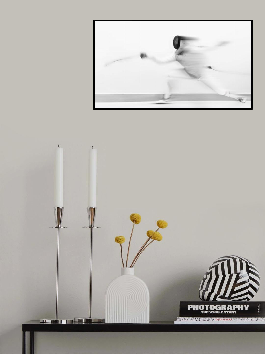 Fencing Poster och Canvastavla