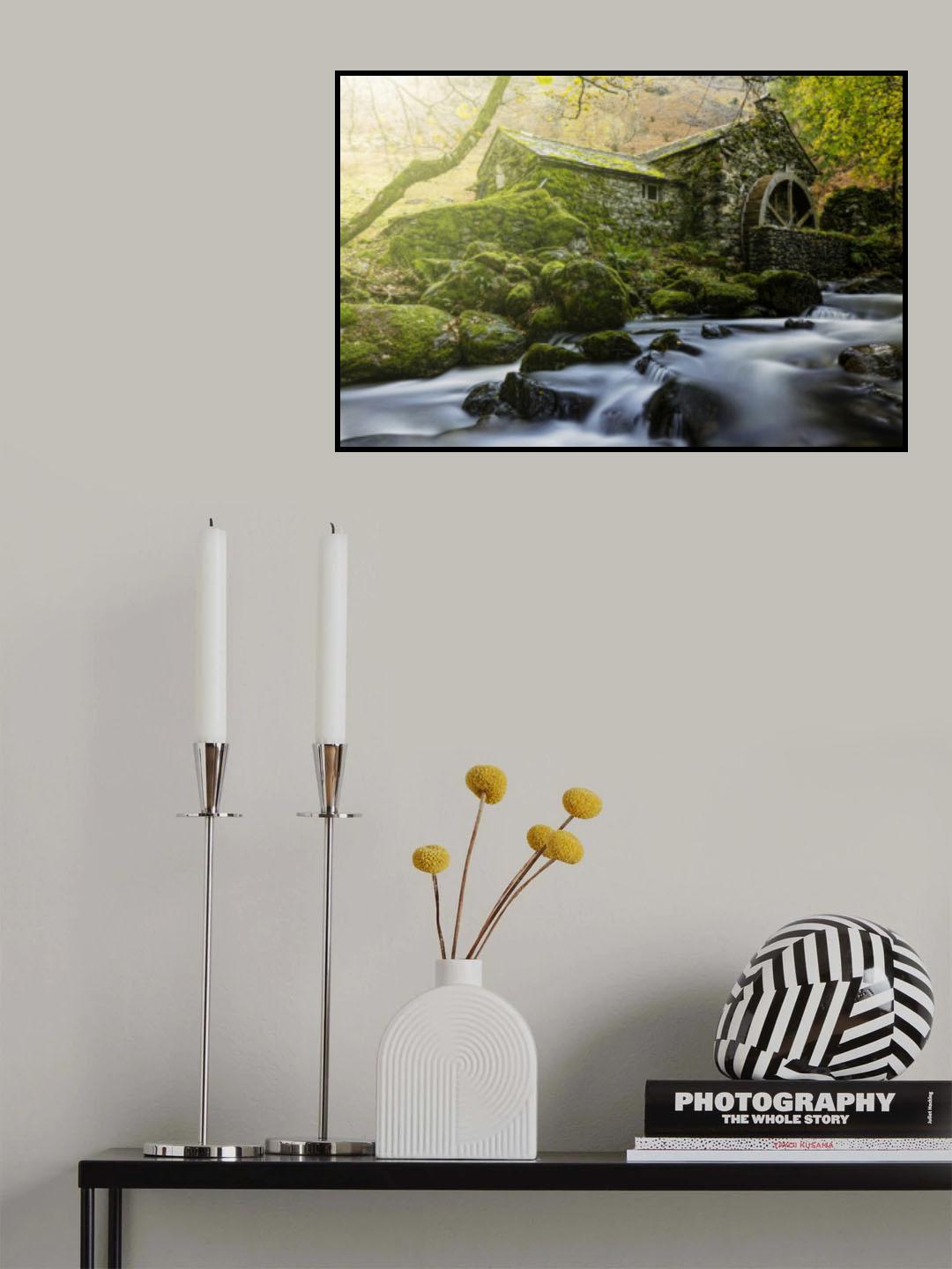 Borrowdale Mill, Lake District Poster och Canvastavla