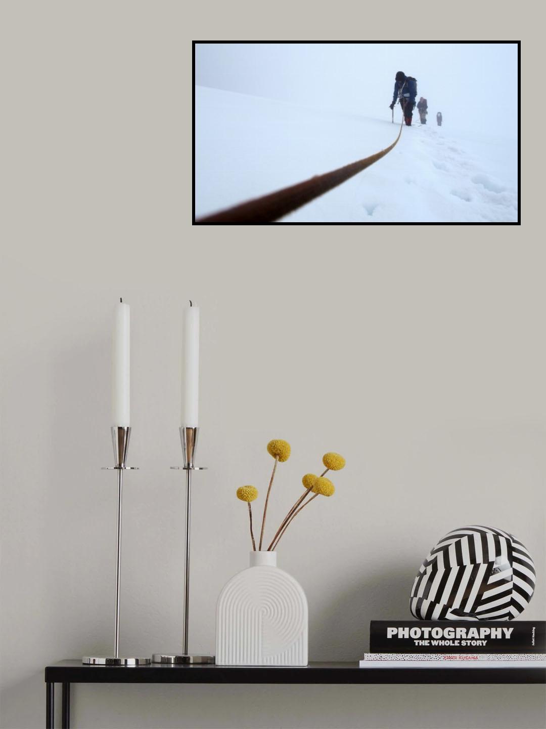 Whiteout Climbing Poster och Canvastavla