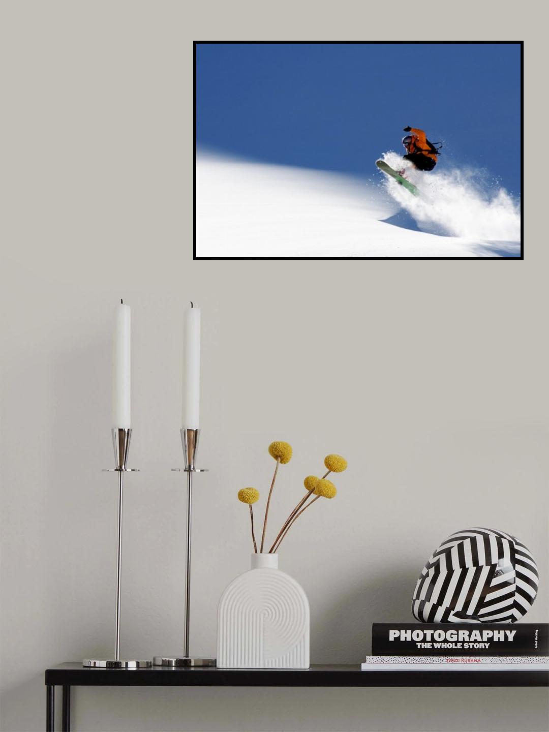 Snowboarder Poster och Canvastavla