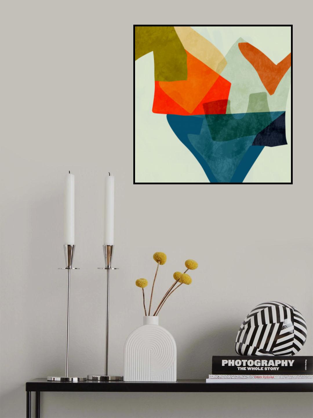 Shapes&lines5 Kopie Poster och Canvastavla
