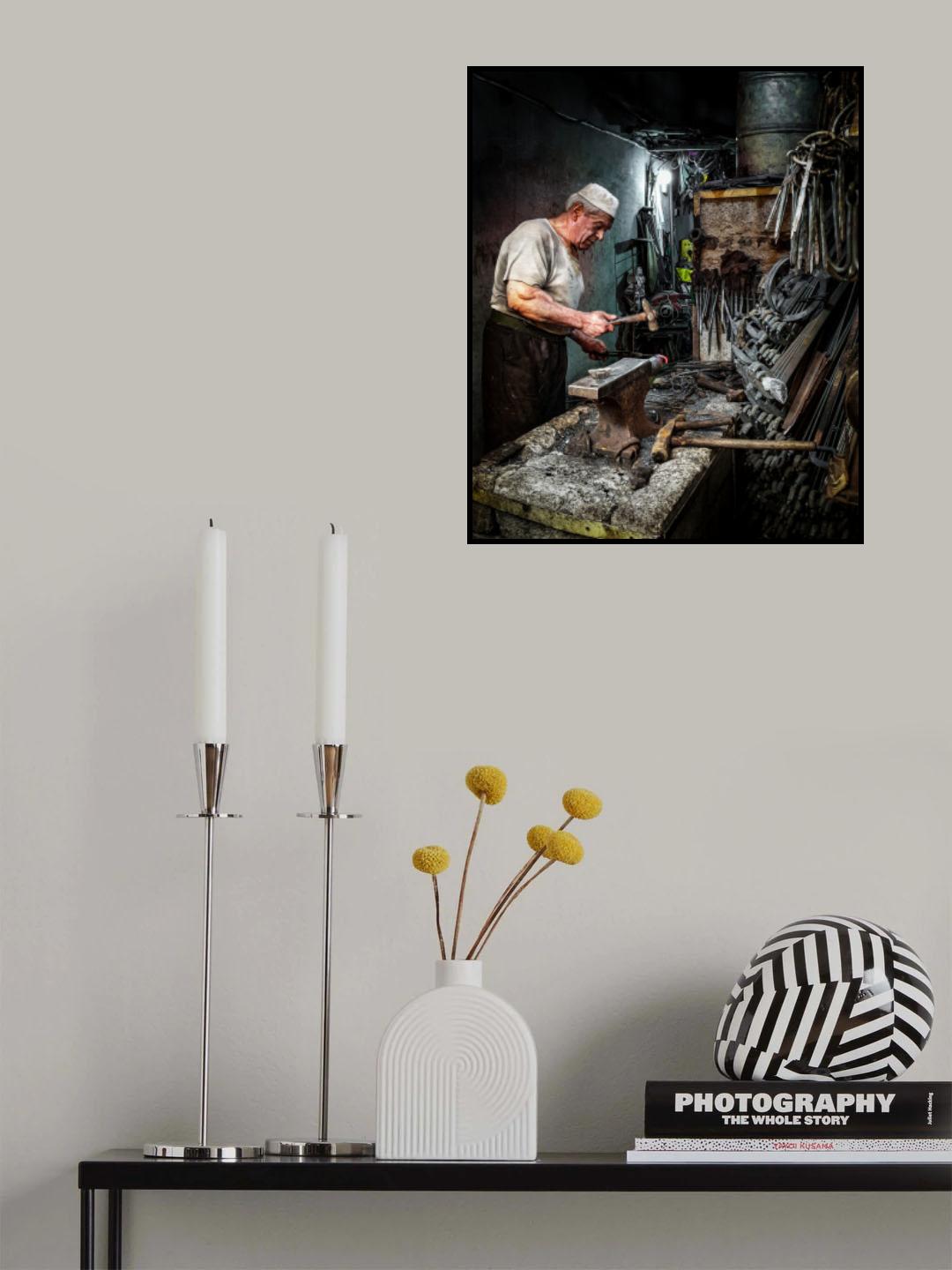 Traditional blacksmith Poster och Canvastavla