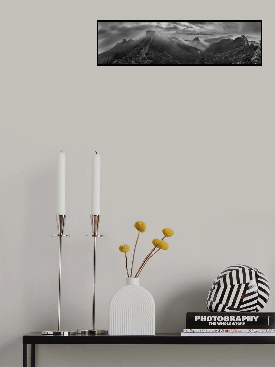 Misty Morning at Great Wall Poster och Canvastavla