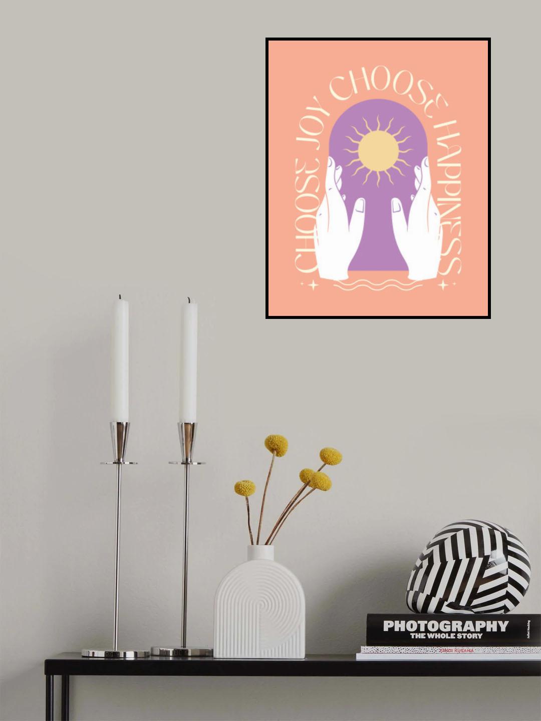 Choose Joy Choose Happiness Poster och Canvastavla
