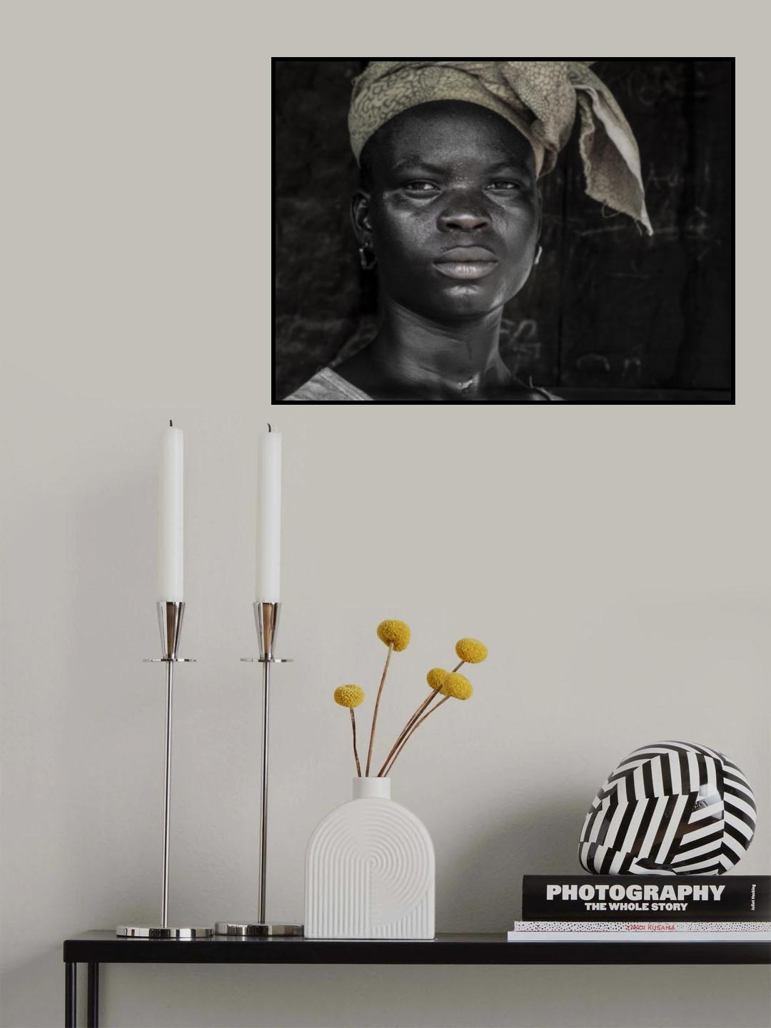 Yoruba woman from the kingdom of Oyo, Nigeria Poster och Canvastavla