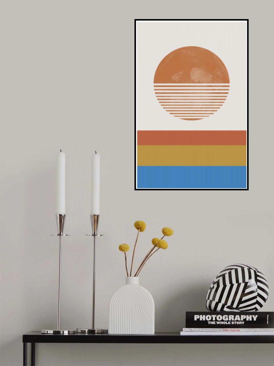 Retro Landscape Poster och Canvastavla