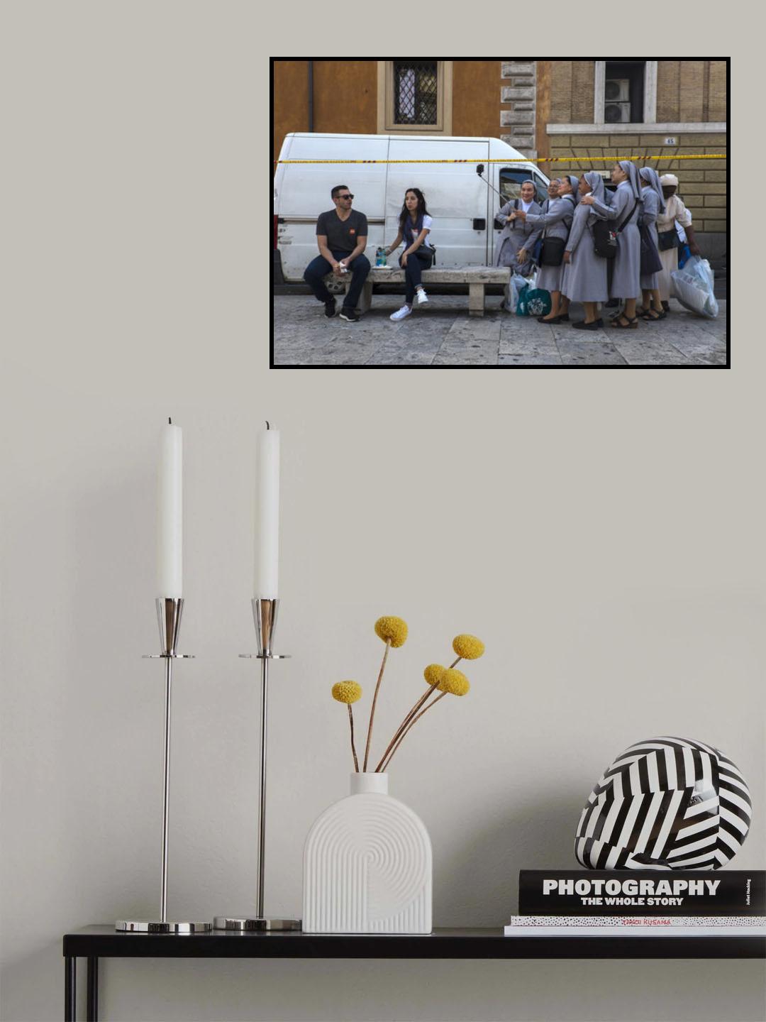 Holy selfie Poster och Canvastavla