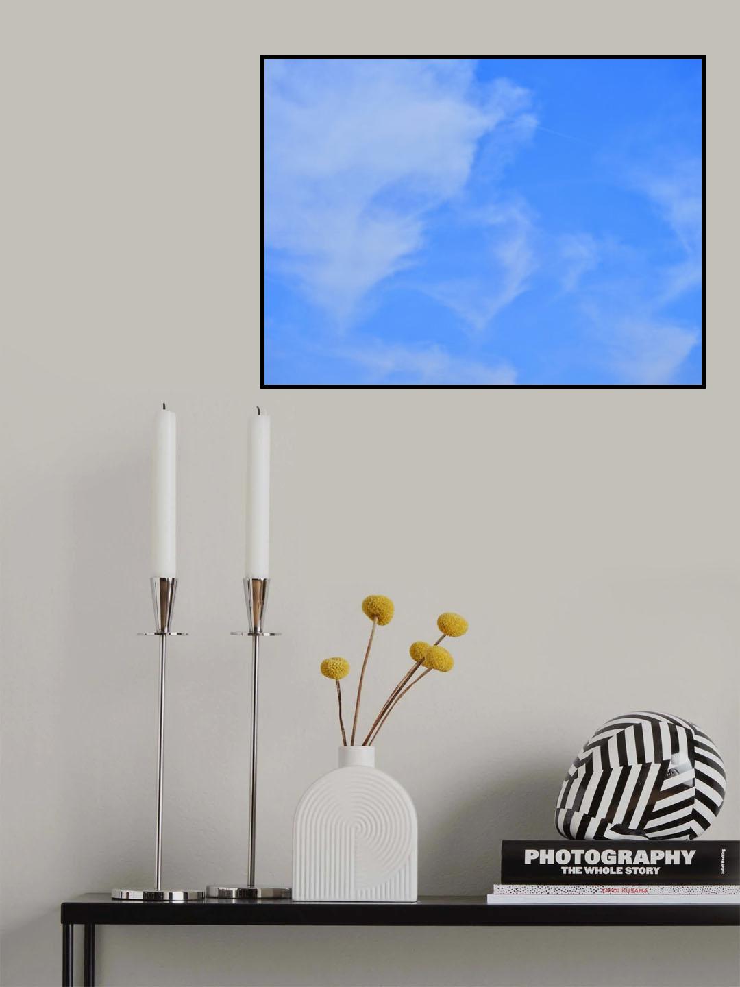 cloudy weather and sky background Poster och Canvastavla