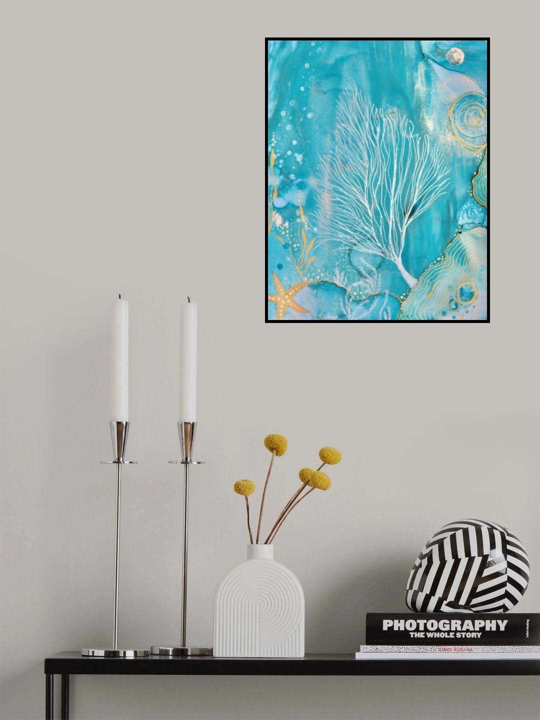 Turquoise Waters Poster och Canvastavla