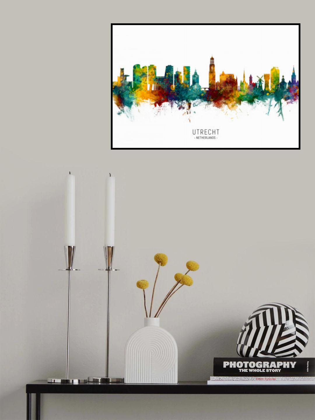 Utrecht The Netherlands Skyline Poster och Canvastavla