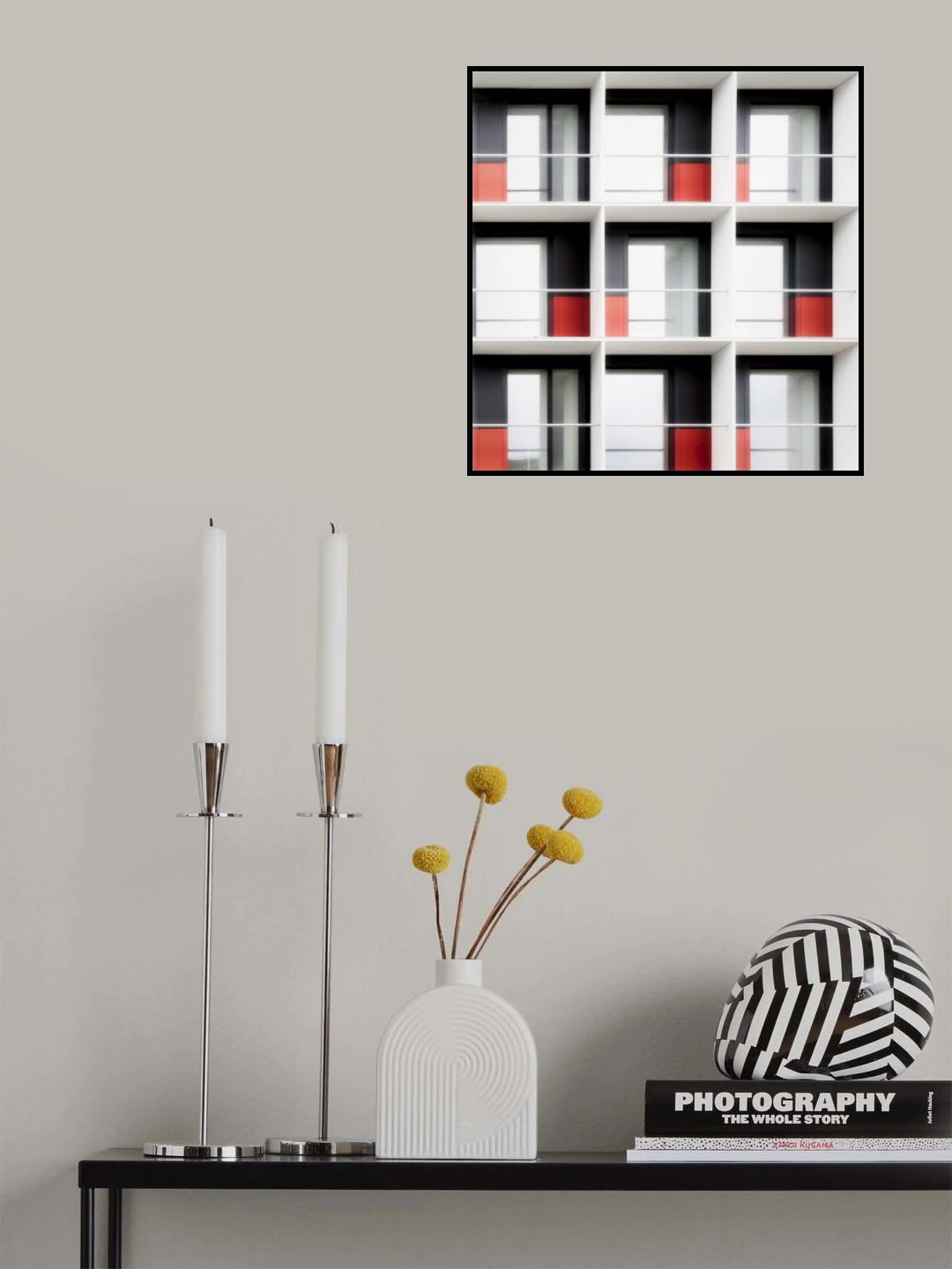 Balconies a la Mondrian Poster och Canvastavla