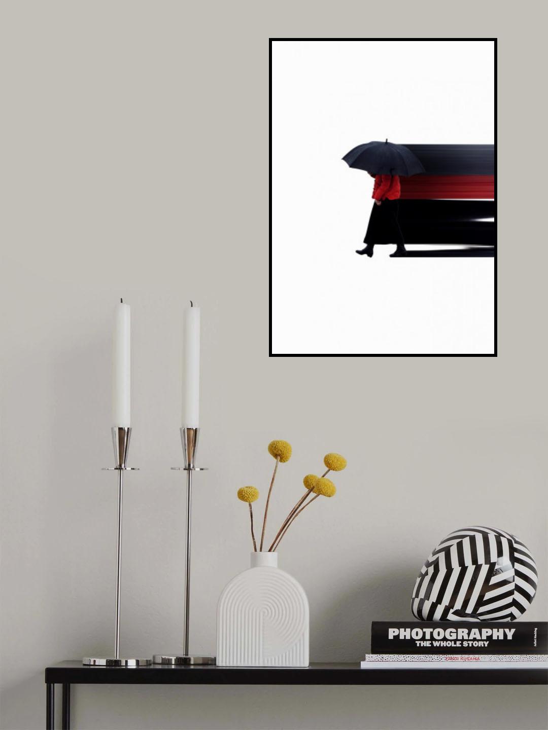 Umbrella Minimalist Poster och Canvastavla