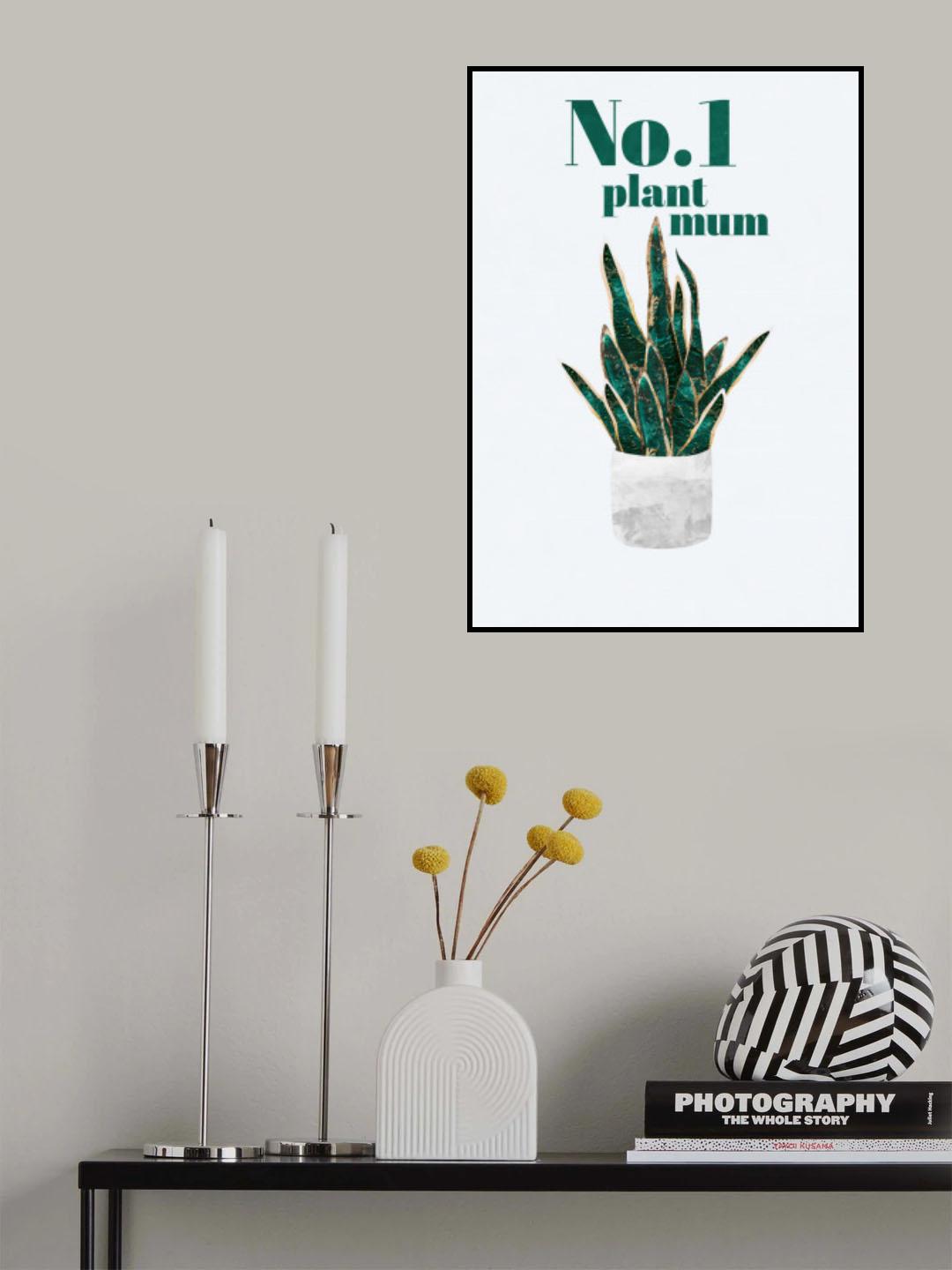 Plant typography quote text 3 Poster och Canvastavla
