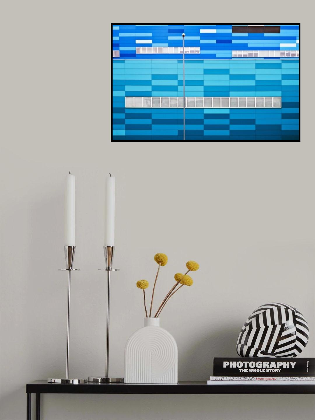 Fifty shades of blue Poster och Canvastavla