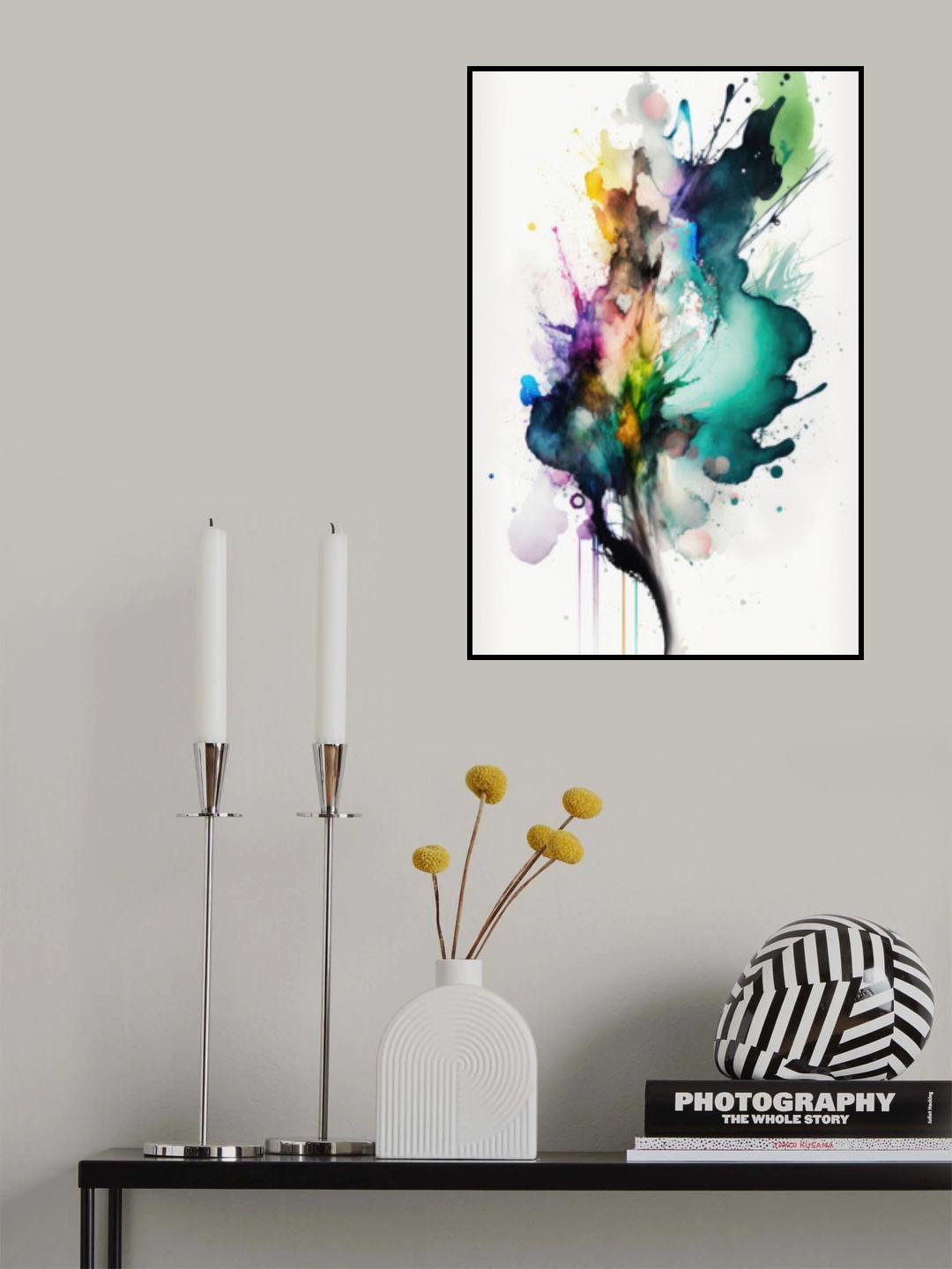 Fluid Abstraction Poster och Canvastavla