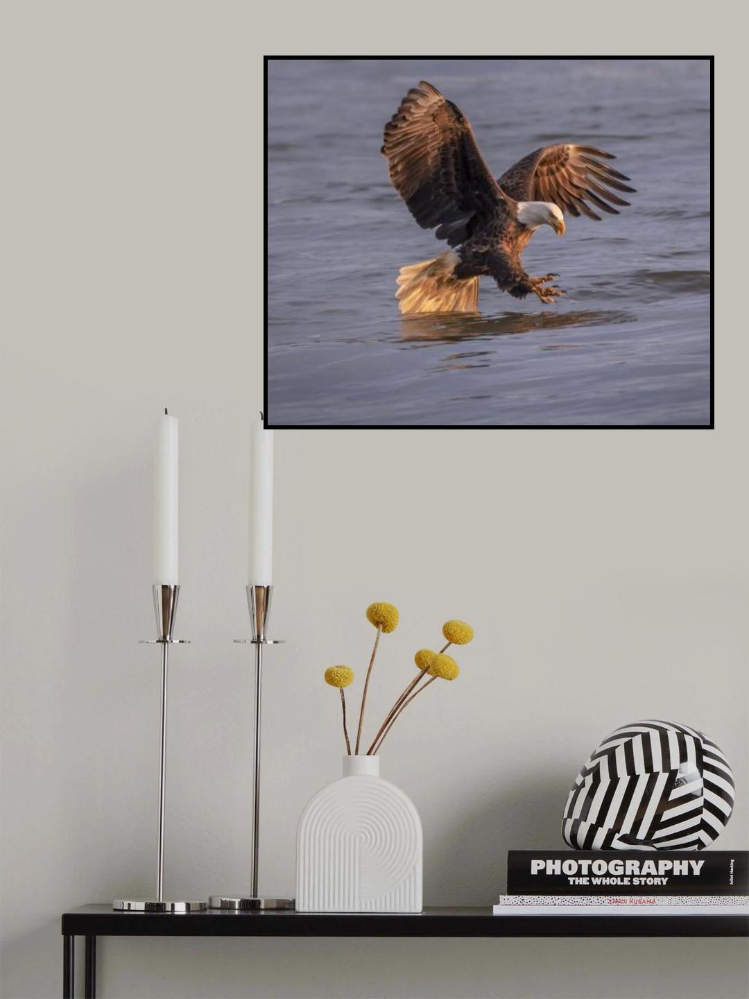 To catch fish action Poster och Canvastavla