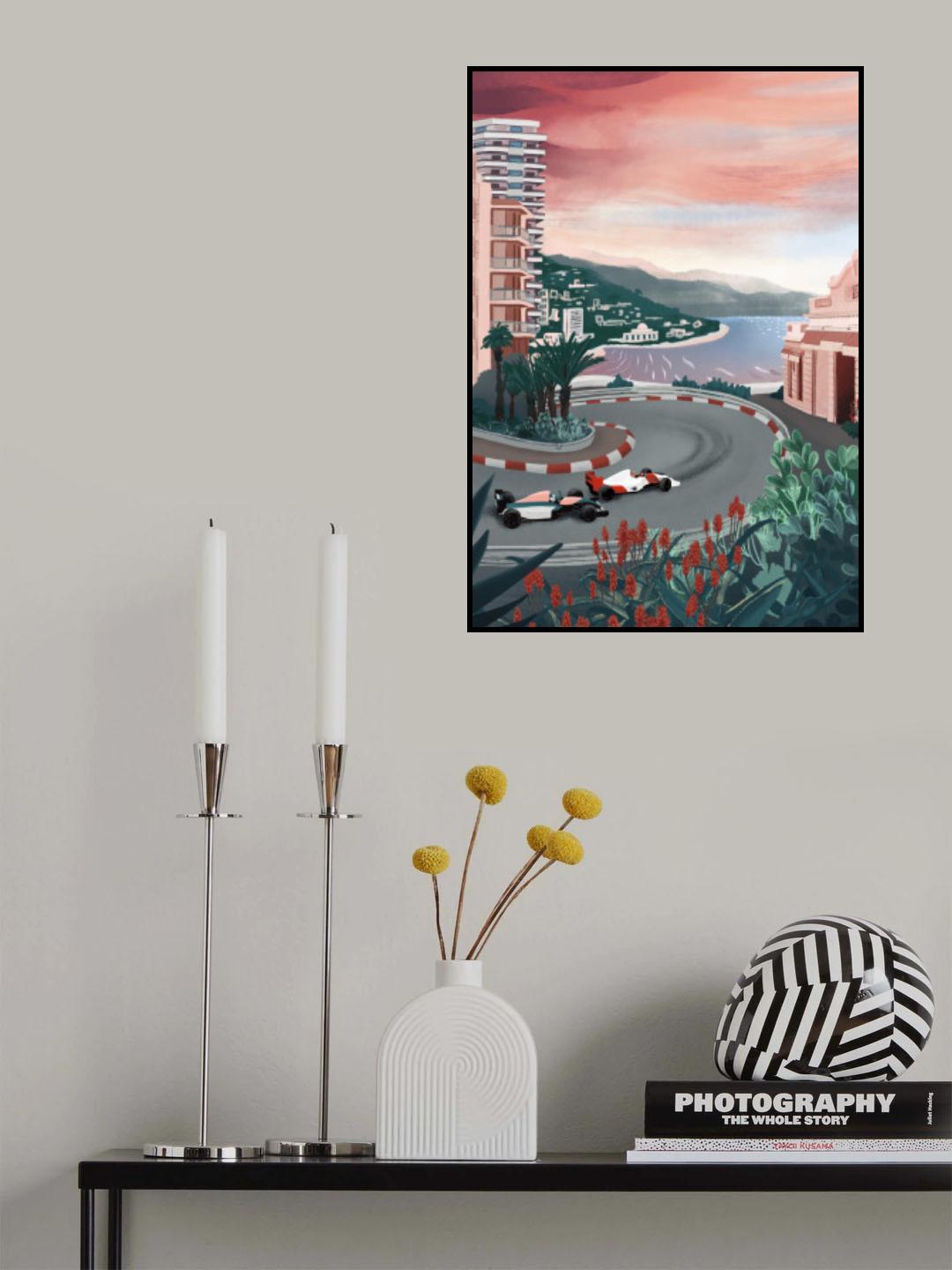 Monaco Circuit Poster och Canvastavla