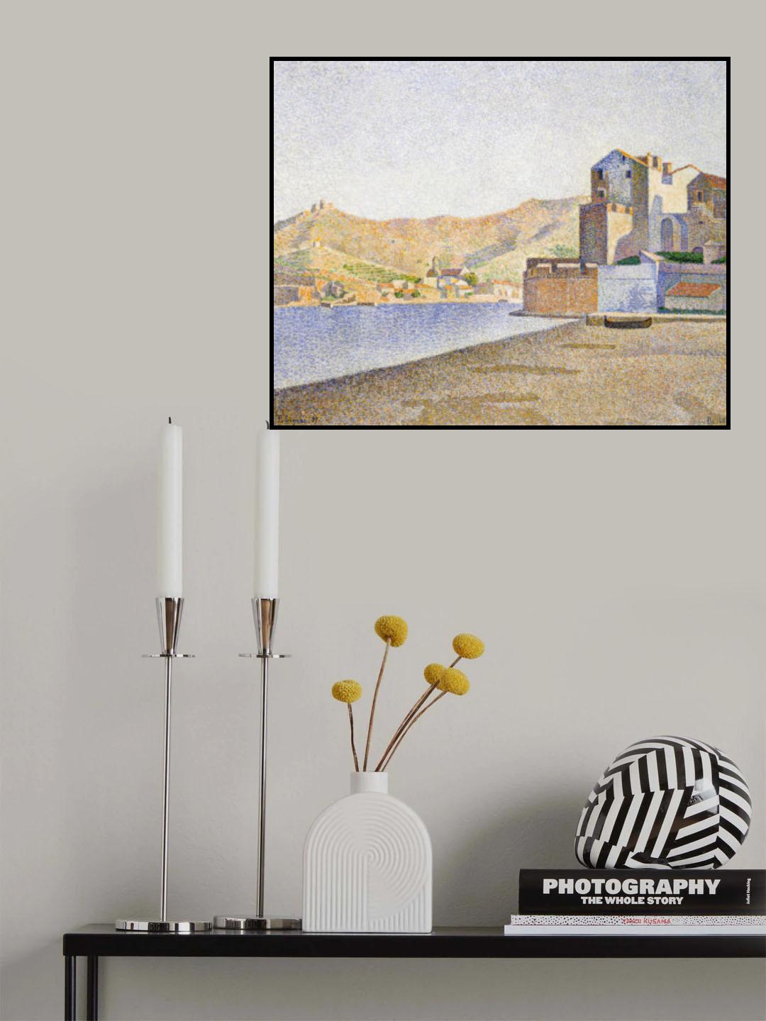 The Town Beach, Collioure 1887 Poster och Canvastavla