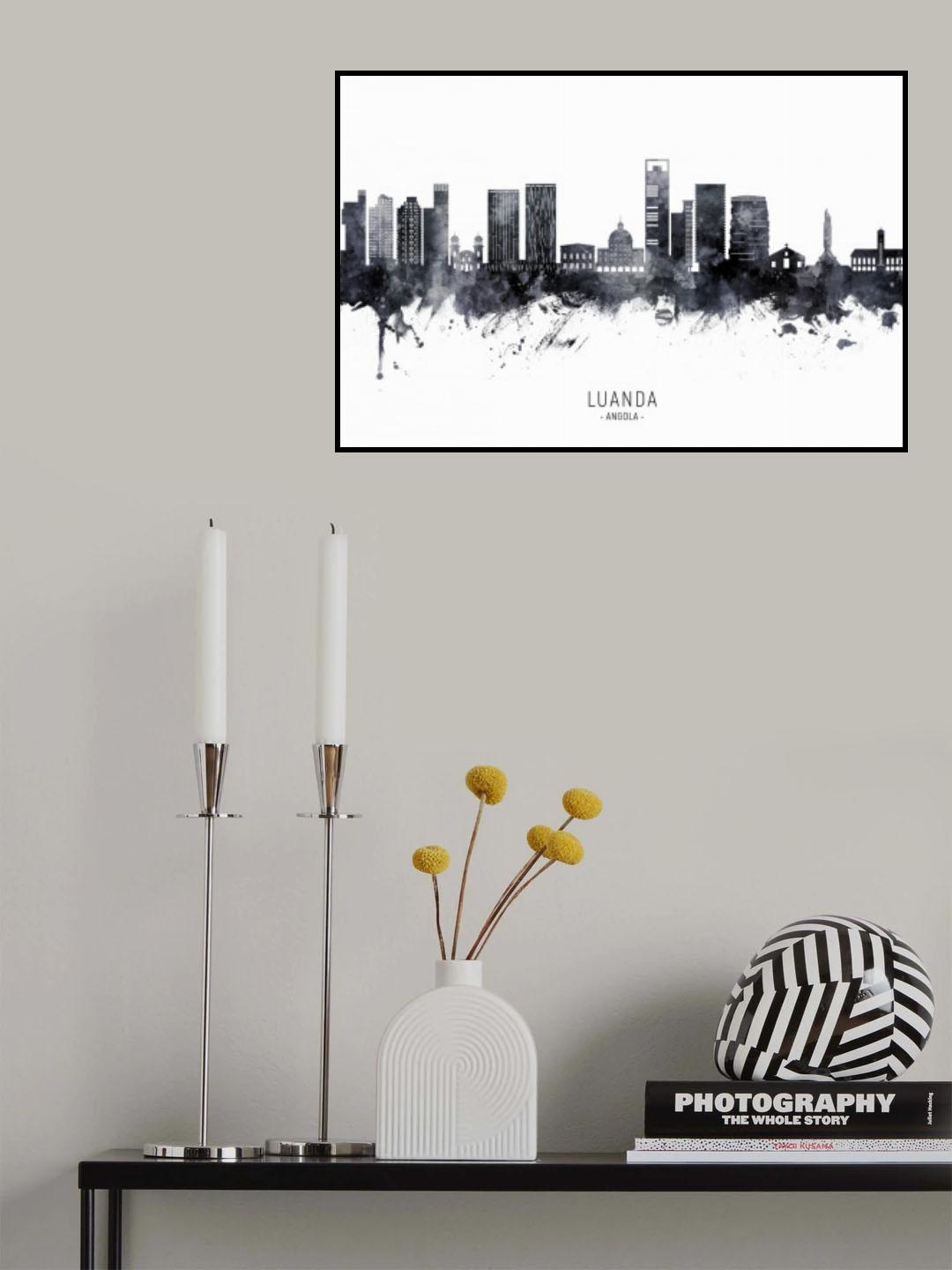 Luanda Angola Skyline Poster och Canvastavla