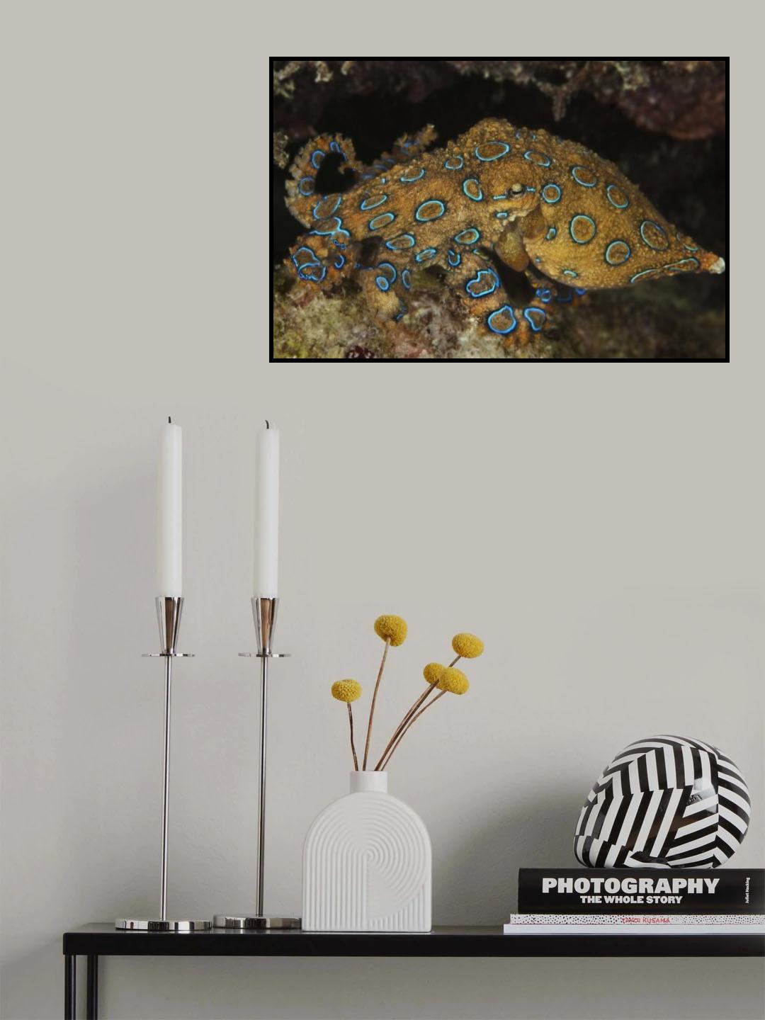 Blue Ring Poster och Canvastavla