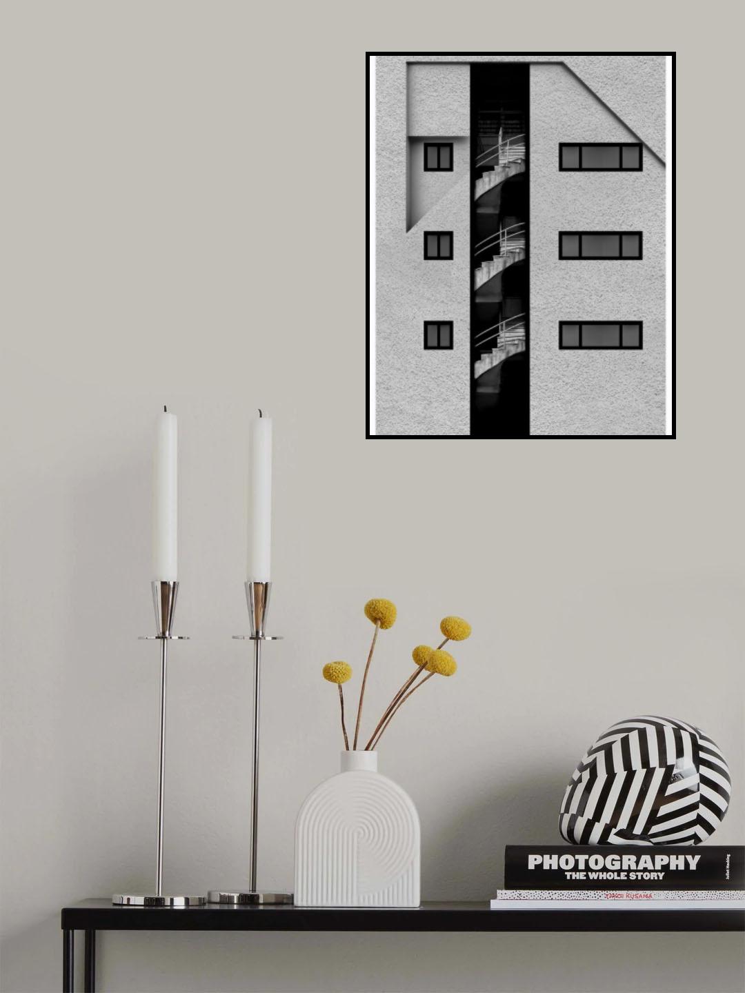 Escape stairs Poster och Canvastavla