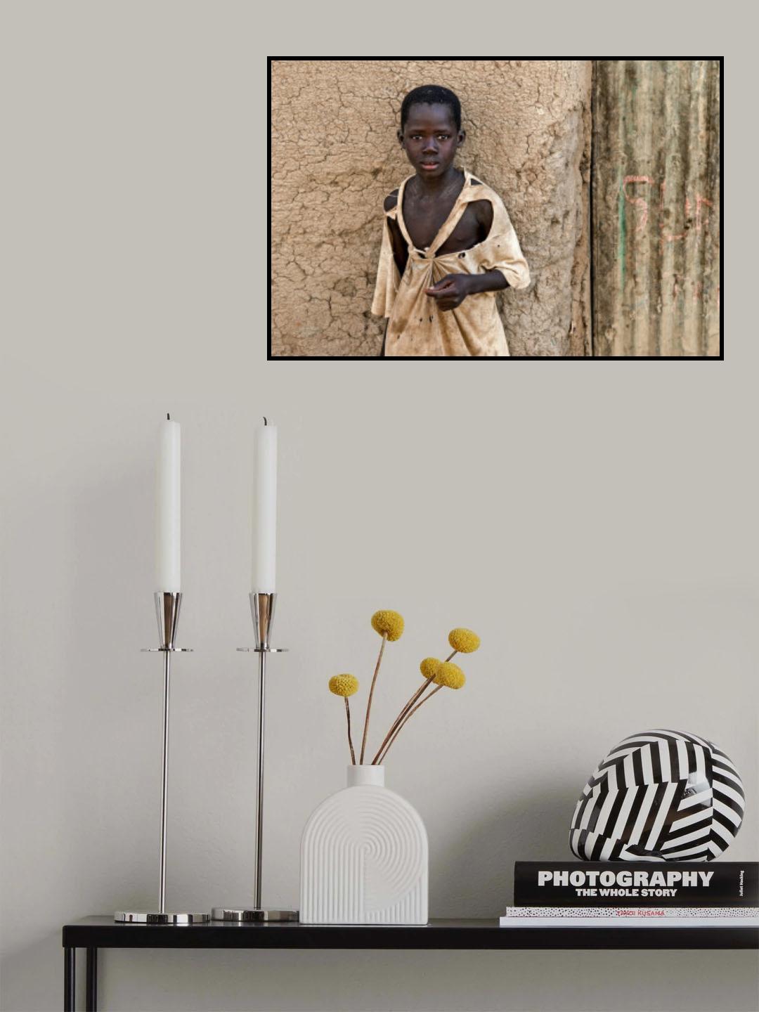 Young Man, Djenne, Mali Poster och Canvastavla