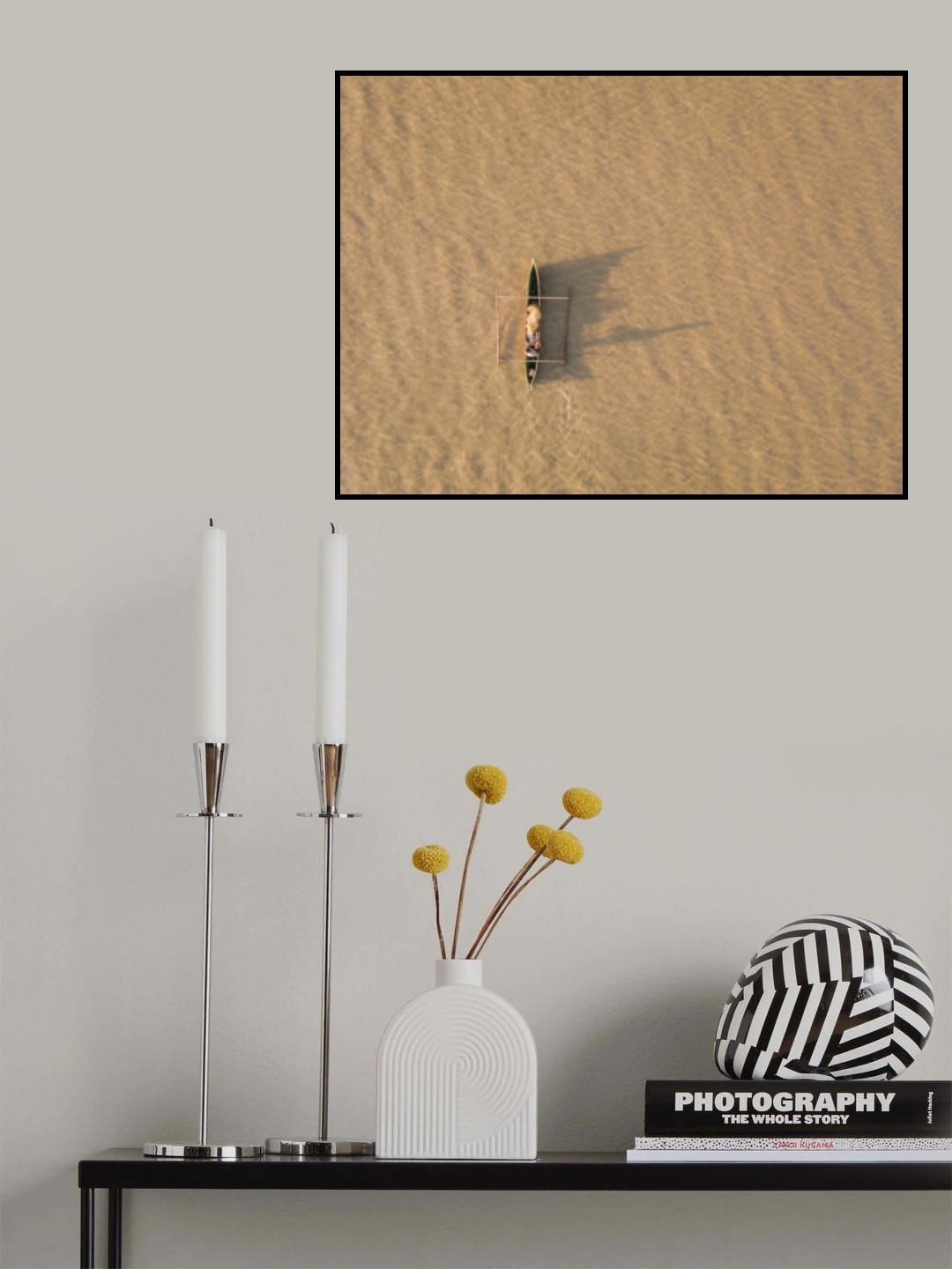 Fishing on mud Poster och Canvastavla