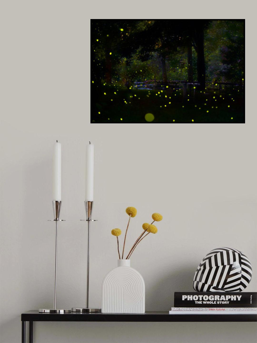 Amazing Fireflies Light Poster och Canvastavla