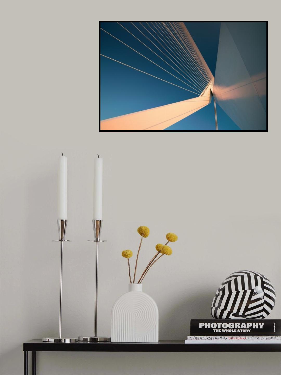 Golden swan Poster och Canvastavla