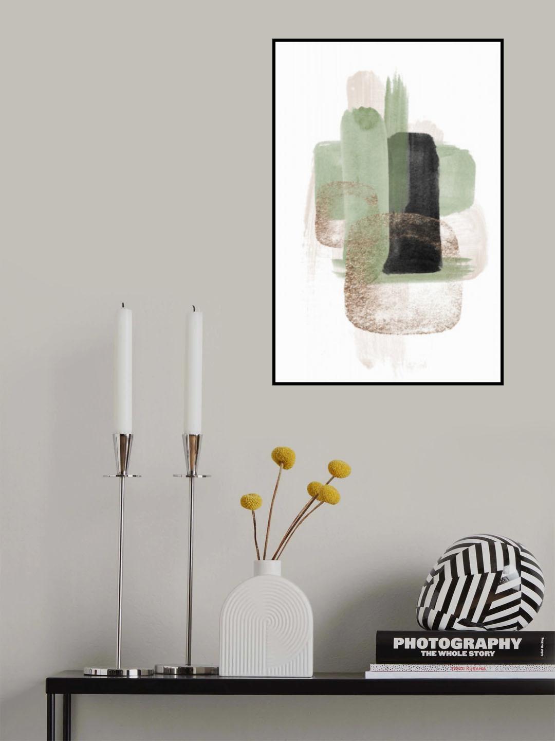 Simple Green-3 Poster och Canvastavla