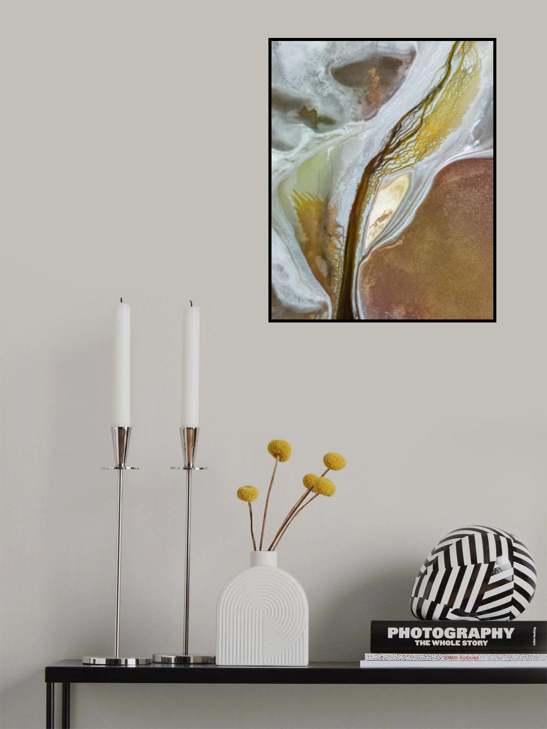Veins of salt flat Poster och Canvastavla