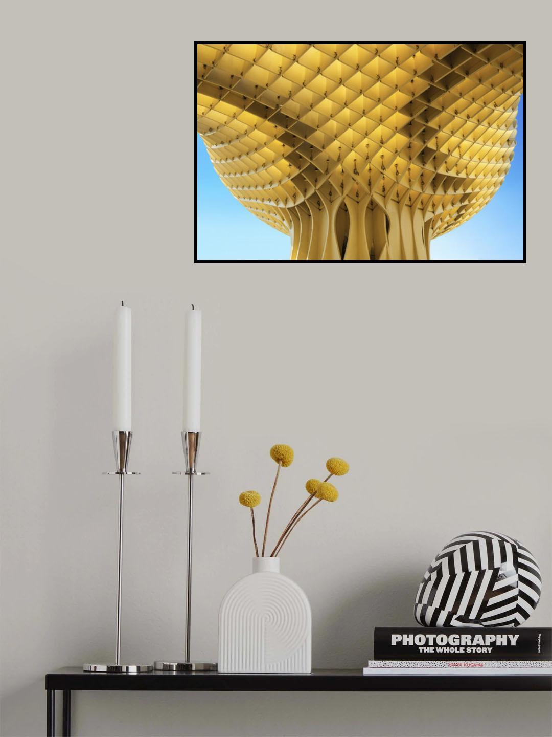 City parasol Poster och Canvastavla
