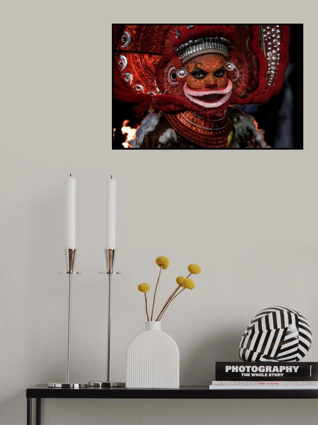 Theyyam Ceremony Performer- Kannur - India Poster och Canvastavla
