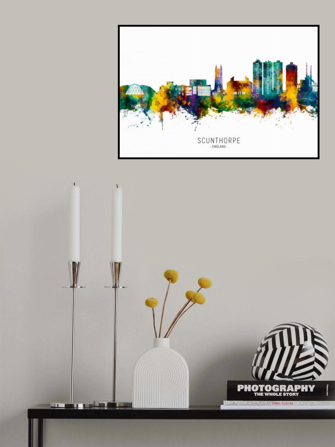 Scunthorpe England Skyline Poster och Canvastavla