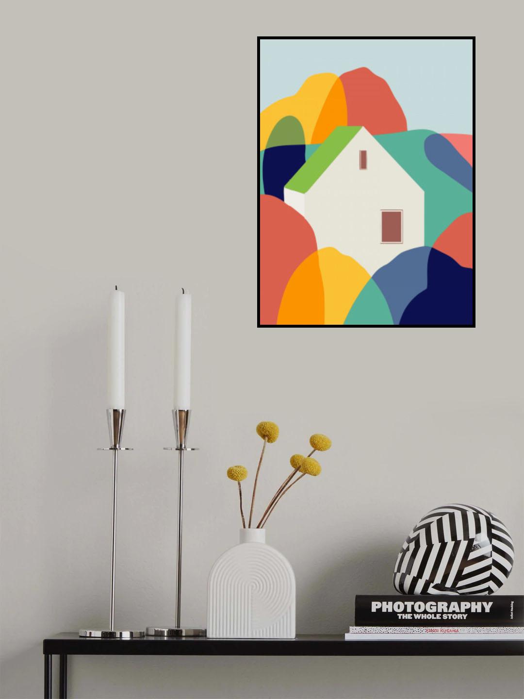 The Green Roof Cottage Poster och Canvastavla