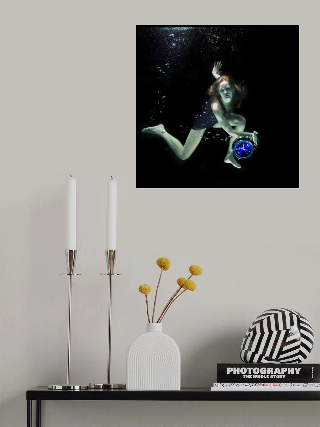 underwater artistic portrait shooting Poster och Canvastavla