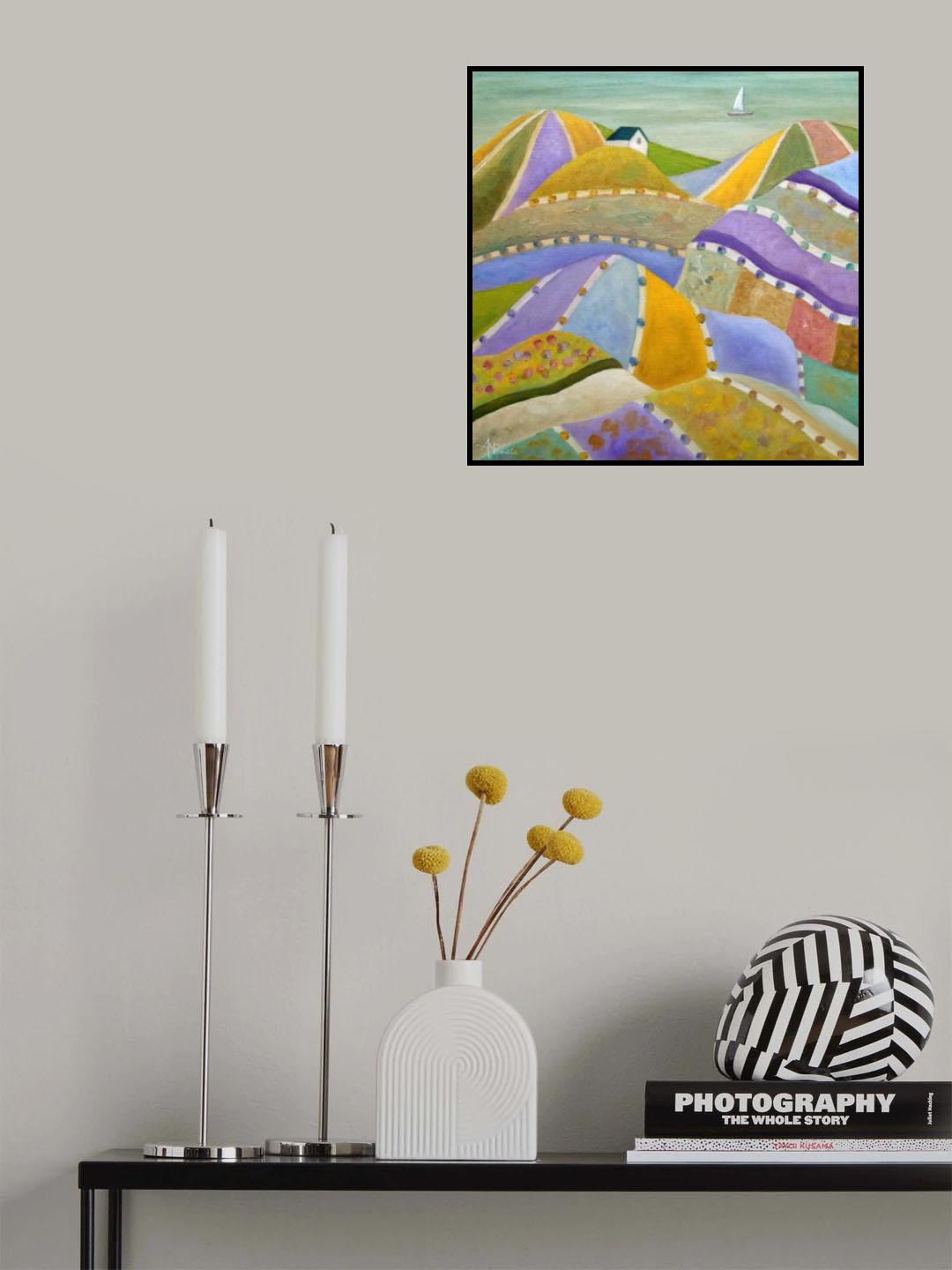 Periwinkle Hills Poster och Canvastavla