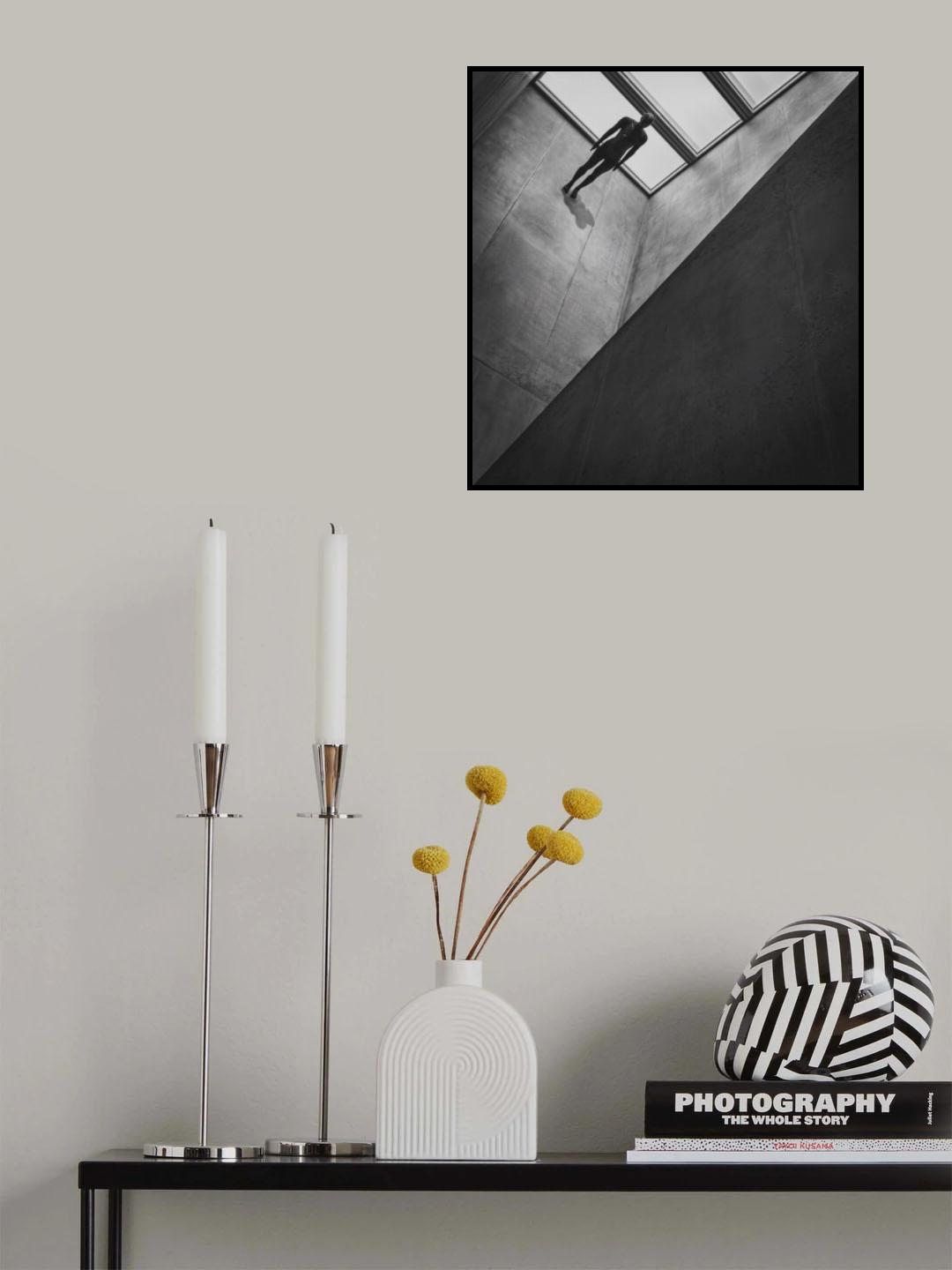Sculpture in light well Poster och Canvastavla
